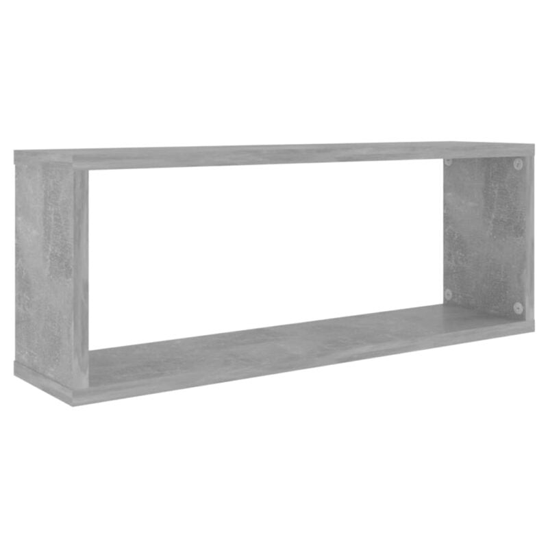 Kockaste zidne police 6 kom boja betona 60 x 15 x 23 cm iverica - Slika 4