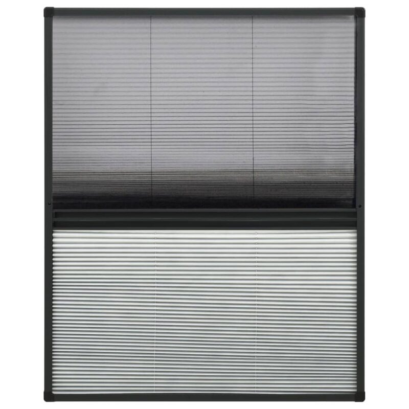Nabrani zaslon protiv insekata za prozore aluminijski 80x100 cm - Slika 3