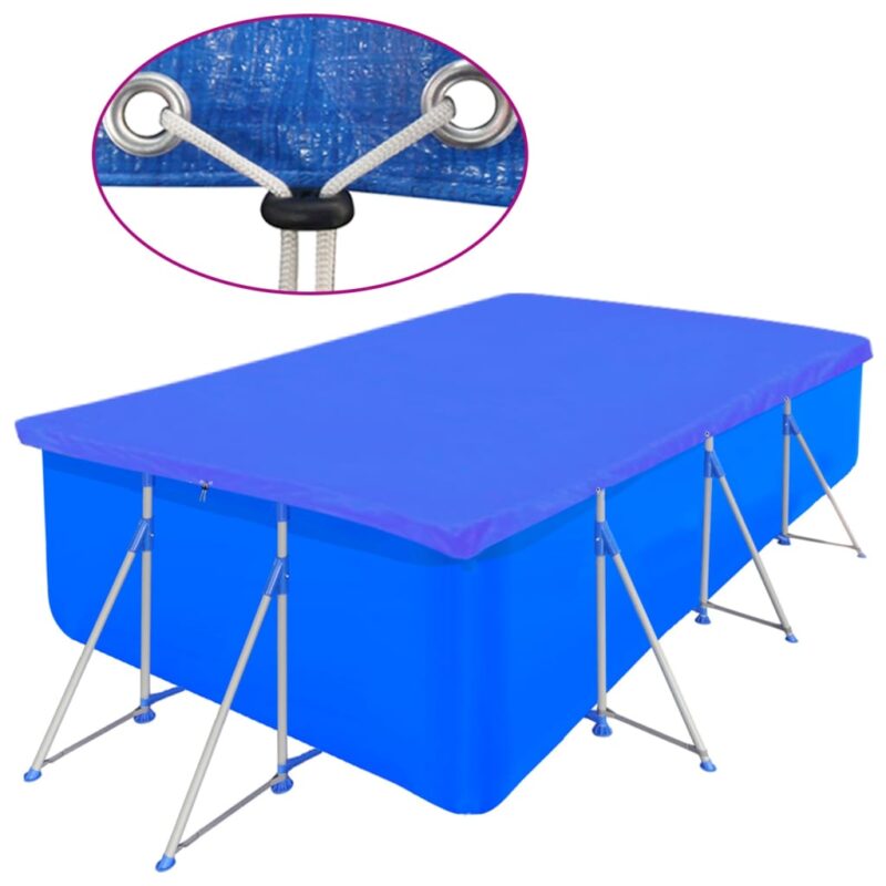 Navlake za bazen PE pravokutne 2 kom 90 g/m²  394 x 207 cm - Slika 3