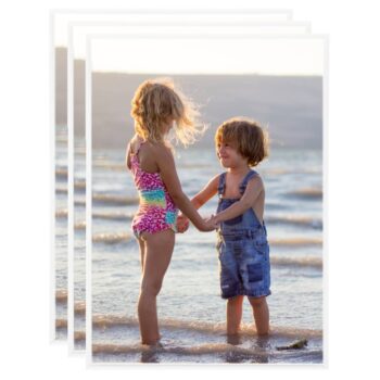 Okviri za fotografije 3 kom bijeli za zid ili stol 18x24 cm MDF