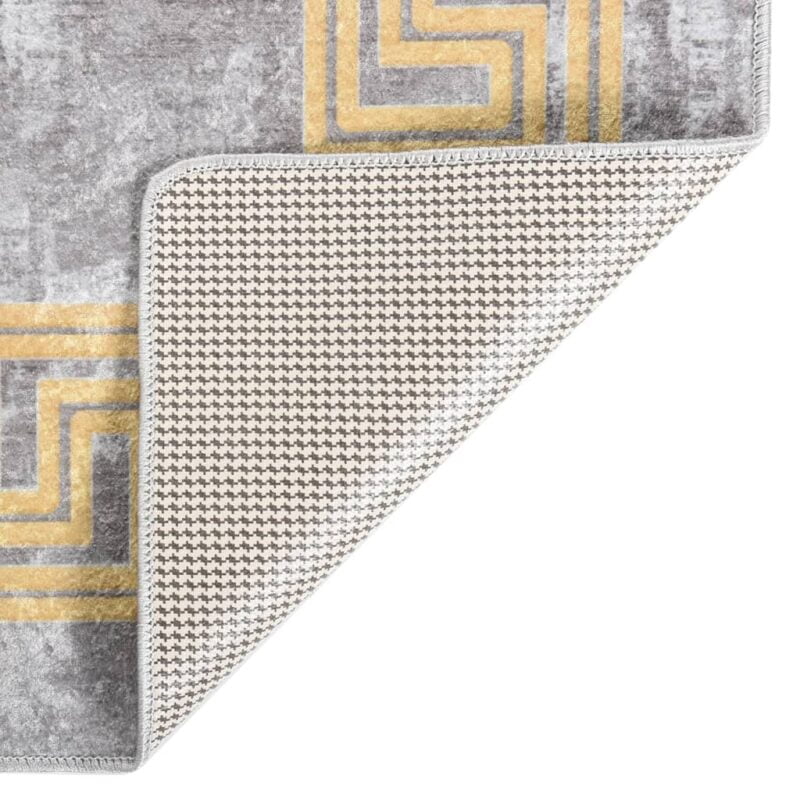 Perivi tepih 120 x 180 cm sivi protuklizni - Slika 4
