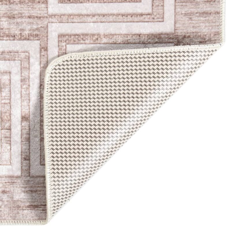 Perivi tepih 80 x 300 cm bež protuklizni - Slika 3