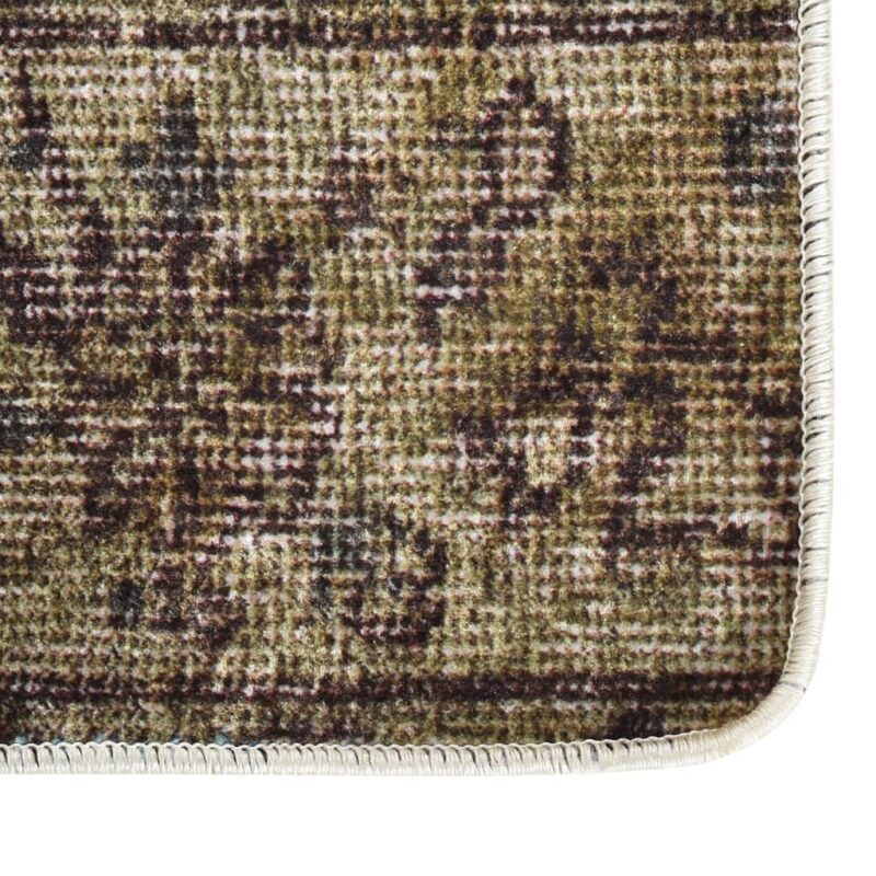 Perivi tepih s patchworkom 80 x 150 cm raznobojni protuklizni - Slika 3