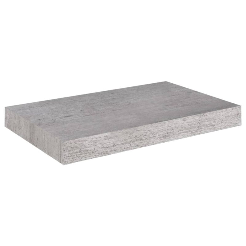 Plutajuće zidne police 4 kom boja betona 40 x 23 x 3
