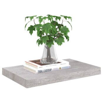Plutajuće zidne police 4 kom boja betona 50 x 23 x 3