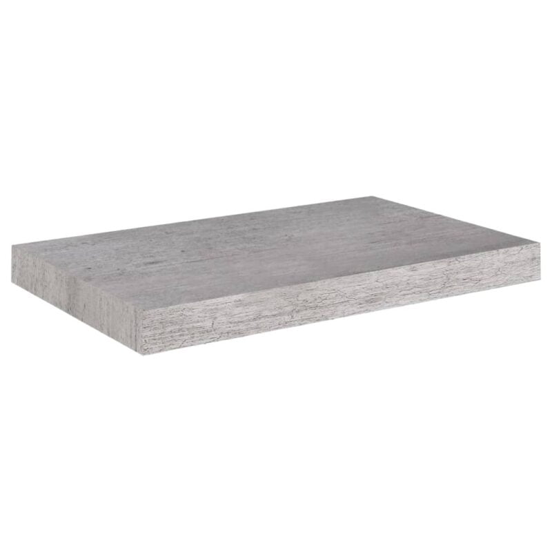 Plutajuće zidne police 4 kom boja betona 50 x 23 x 3