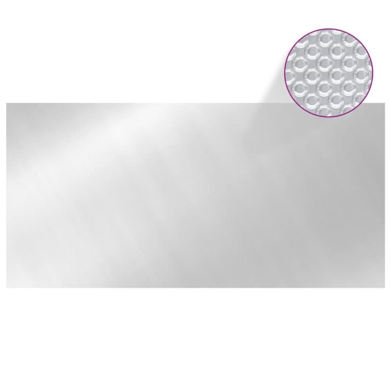 Pokrivač za bazen srebrni 450 x 220 cm PE - Slika 3