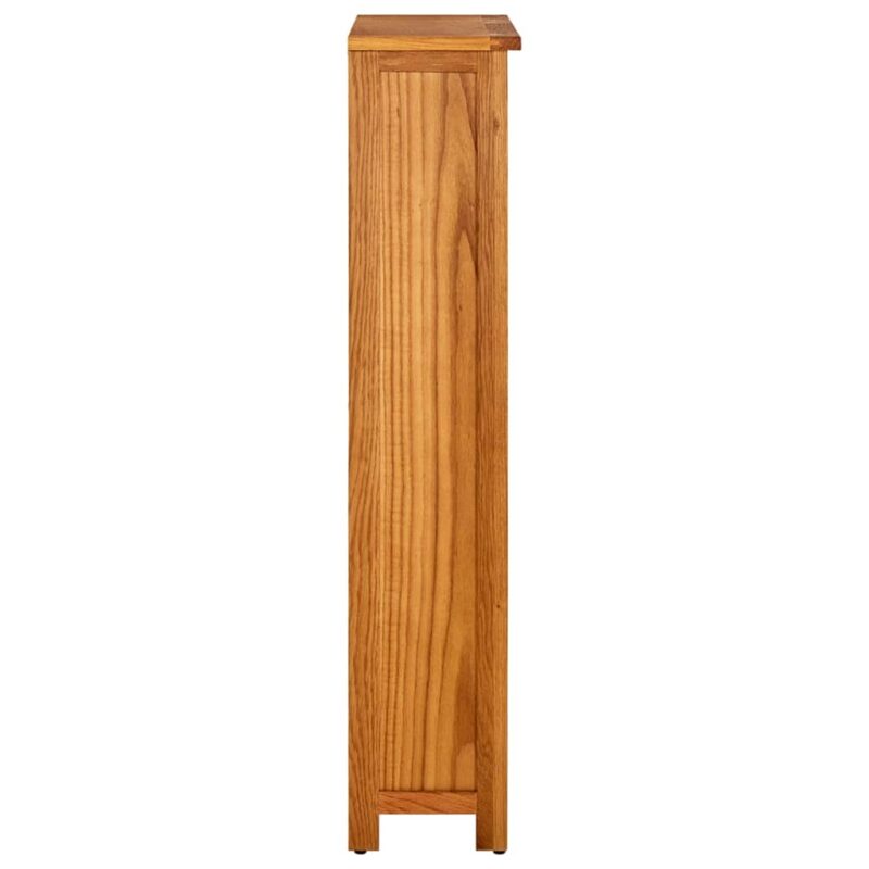 Police za knjige s 4 razine 70x22x110 cm od masivne hrastovine - Slika 3