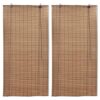 Rolete od bambusa 2 kom 100 x 160 cm smeđe