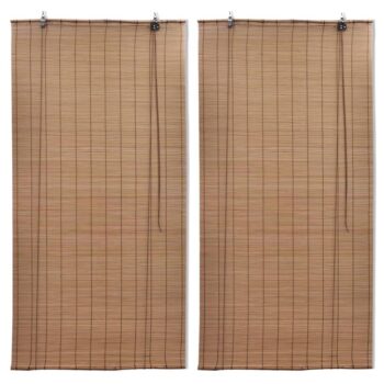 Rolete od bambusa 2 kom 100 x 160 cm smeđe