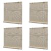 Rolete od prirodnog bambusa 4 kom 120 x 160 cm