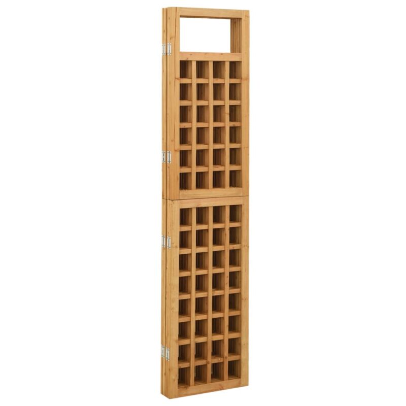 Sobna pregrada / rešetka s 4 panela od jelovine 161 x 180 cm - Slika 4