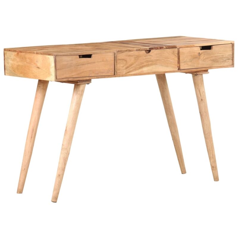 Toaletni stolić s ogledalom 112 x 45 x 76 cm od bagremovog drva - Slika 3