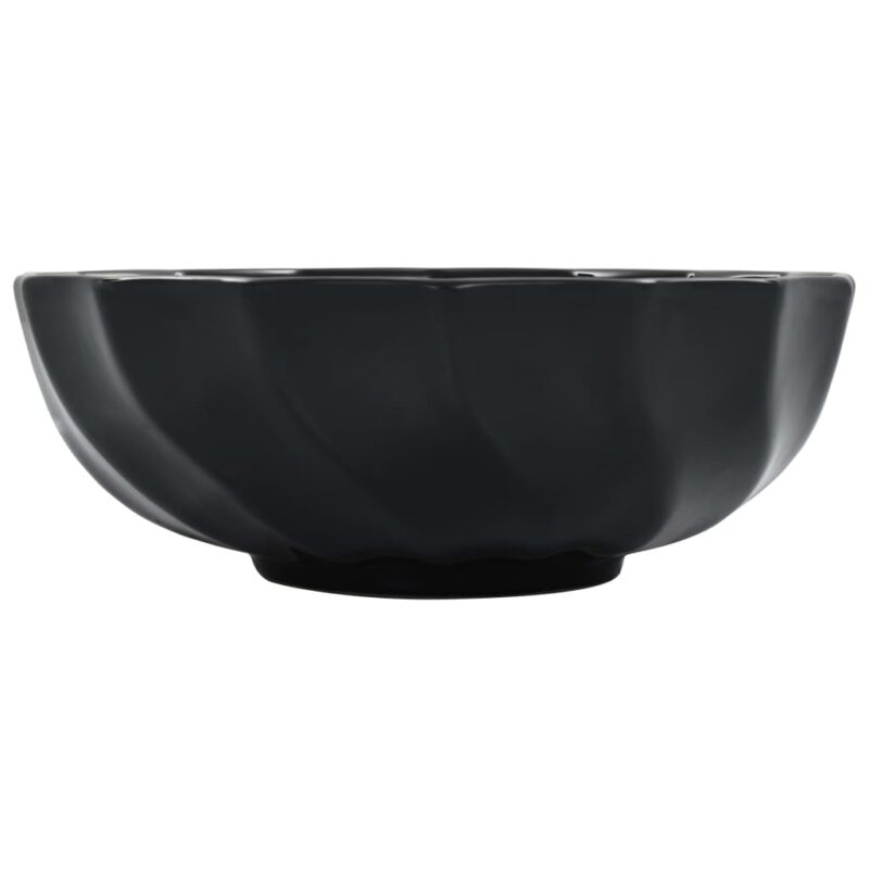 Umivaonik 46 x 17 cm keramički crni - Slika 4