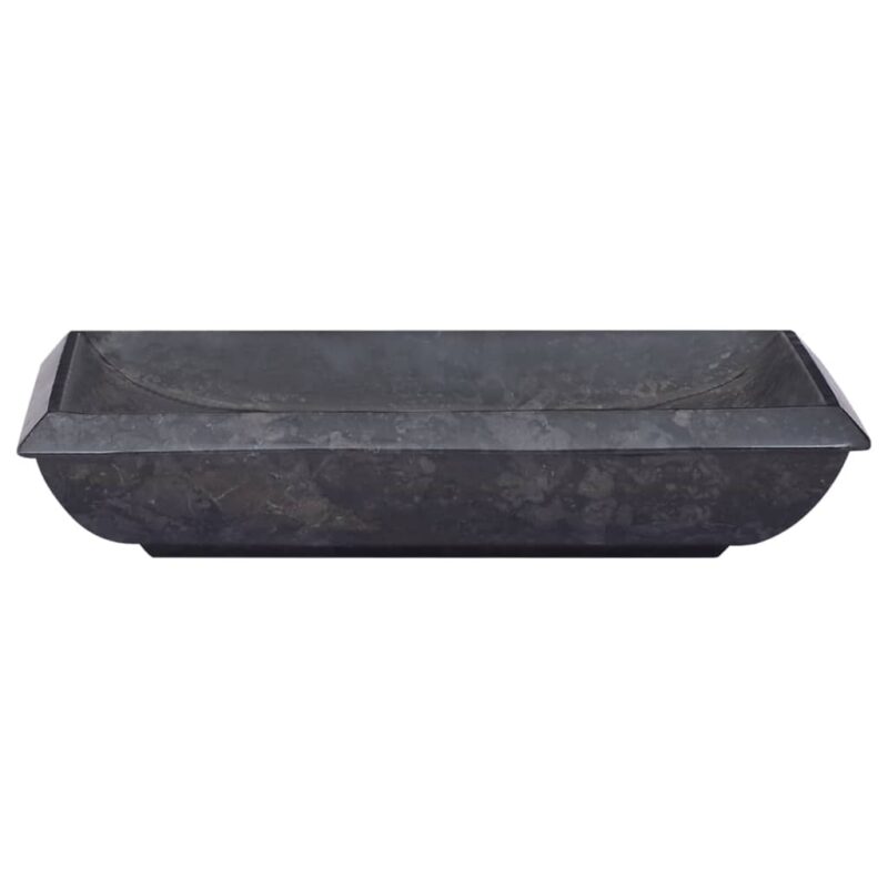 Umivaonik crni 50 x 35 x 10 cm mramorni - Slika 3