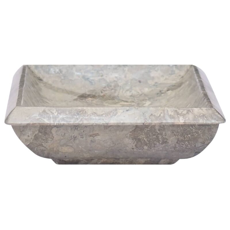 Umivaonik sivi 50 x 35 x 10 cm mramorni - Slika 3