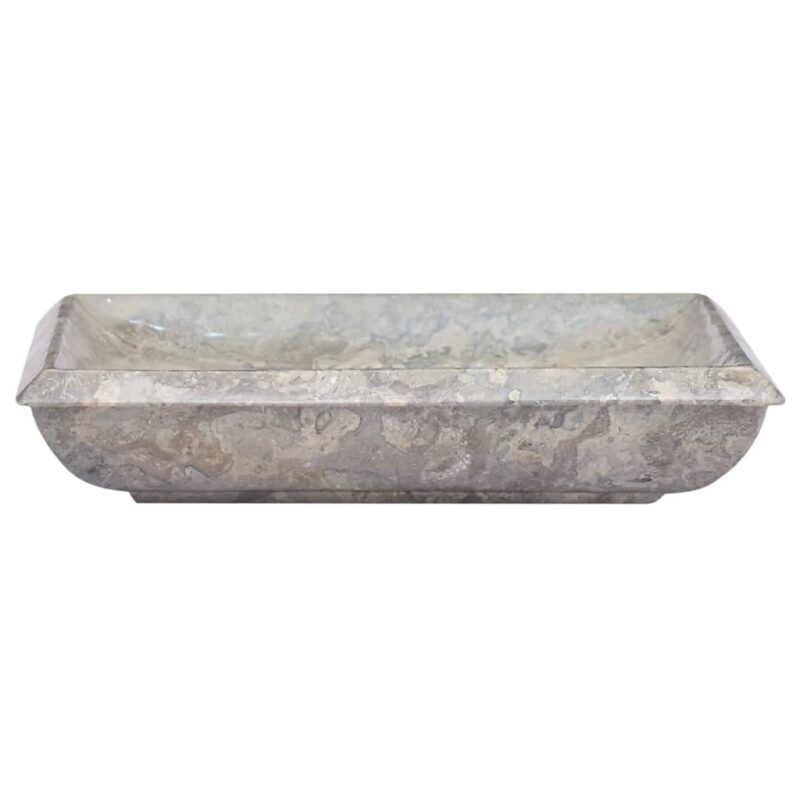 Umivaonik sivi 50 x 35 x 10 cm mramorni - Slika 4