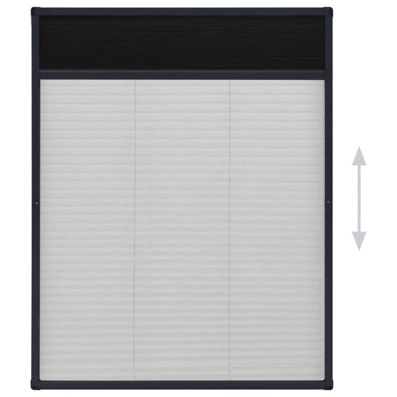 Zaslon protiv insekata za prozore antracit aluminijski 60x80 cm - Slika 4