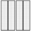 Zastori protiv insekata 2 kom s magnetima 220 x 110 cm crni