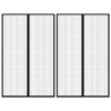 Zastori protiv insekata 2 kom s magnetima 220 x 130 cm crni