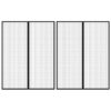 Zastori protiv insekata 2 kom s magnetima 230 x 160 cm crni