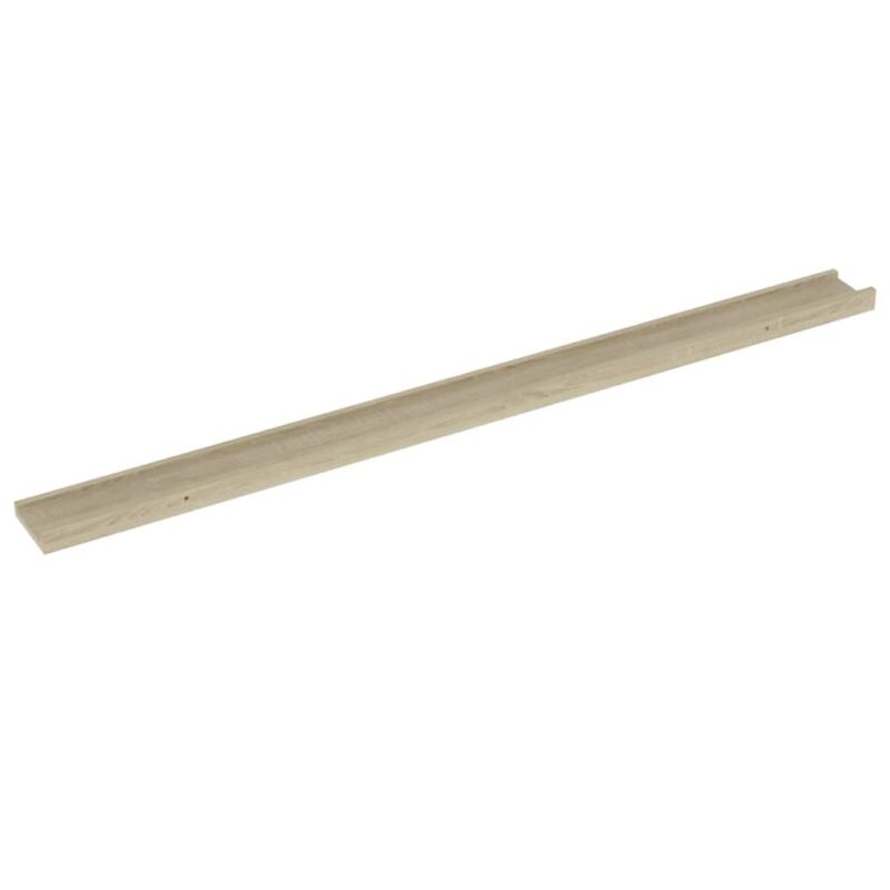 Zidne police 2 kom boja hrasta sonome 115 x 9 x 3 cm - Slika 4
