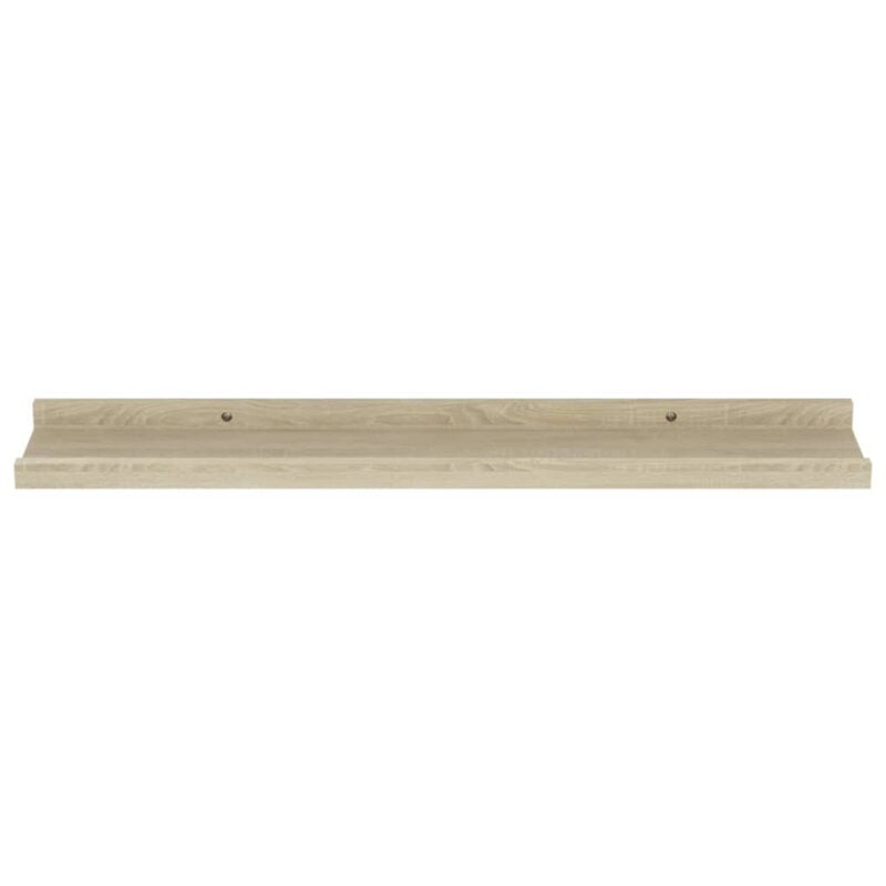 Zidne police 2 kom boja hrasta sonome 60 x 9 x 3 cm - Slika 4