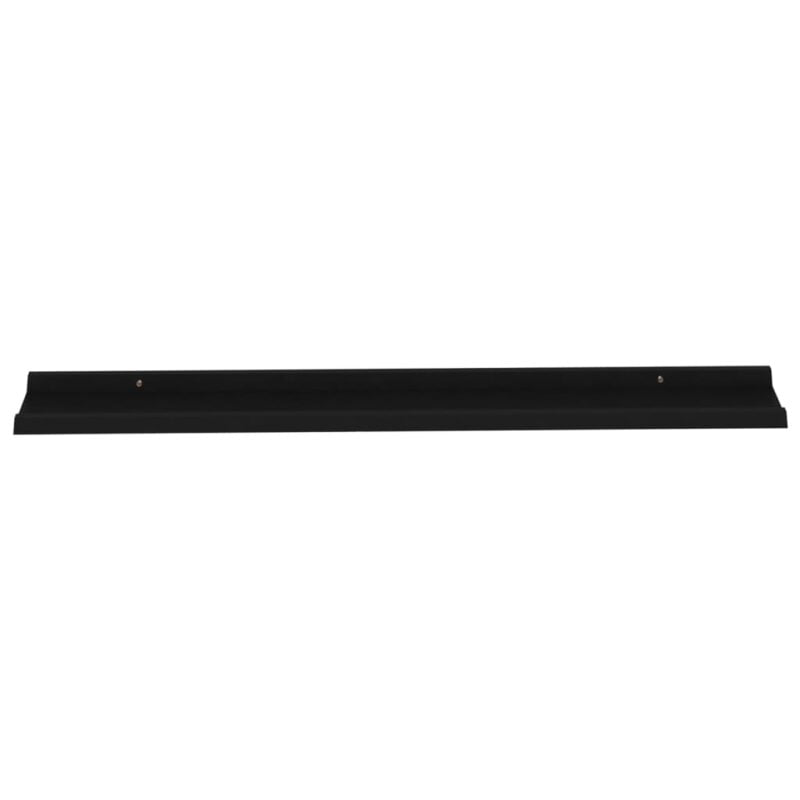 Zidne police 4 kom crne 115 x 9 x 3 cm - Slika 4