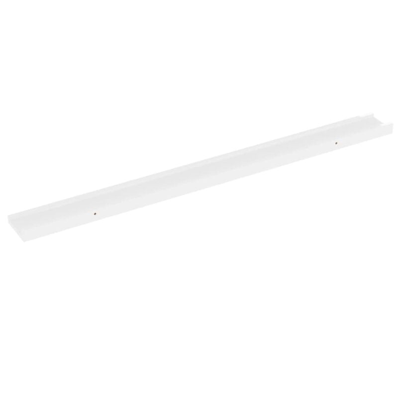 Zidne police 4 kom visoki sjaj bijele 100 x 9 x 3 cm - Slika 4