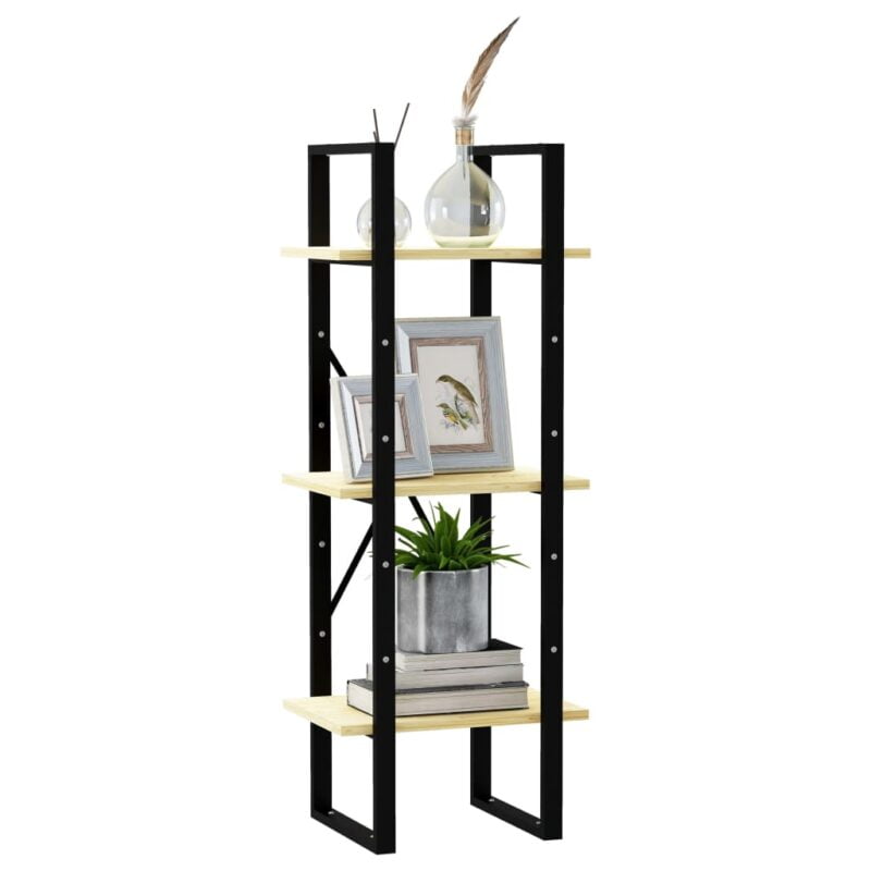 Ormarić za knjige s 3 razine 40 x 30 x 105 cm masivna borovina - Slika 4