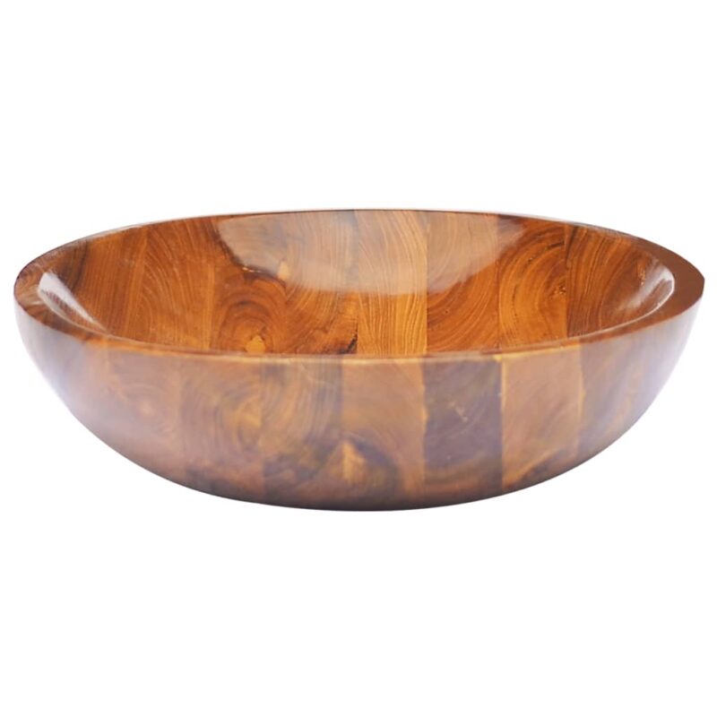 Umivaonik od masivne tikovine 60 x 40 x 10 cm - Slika 3