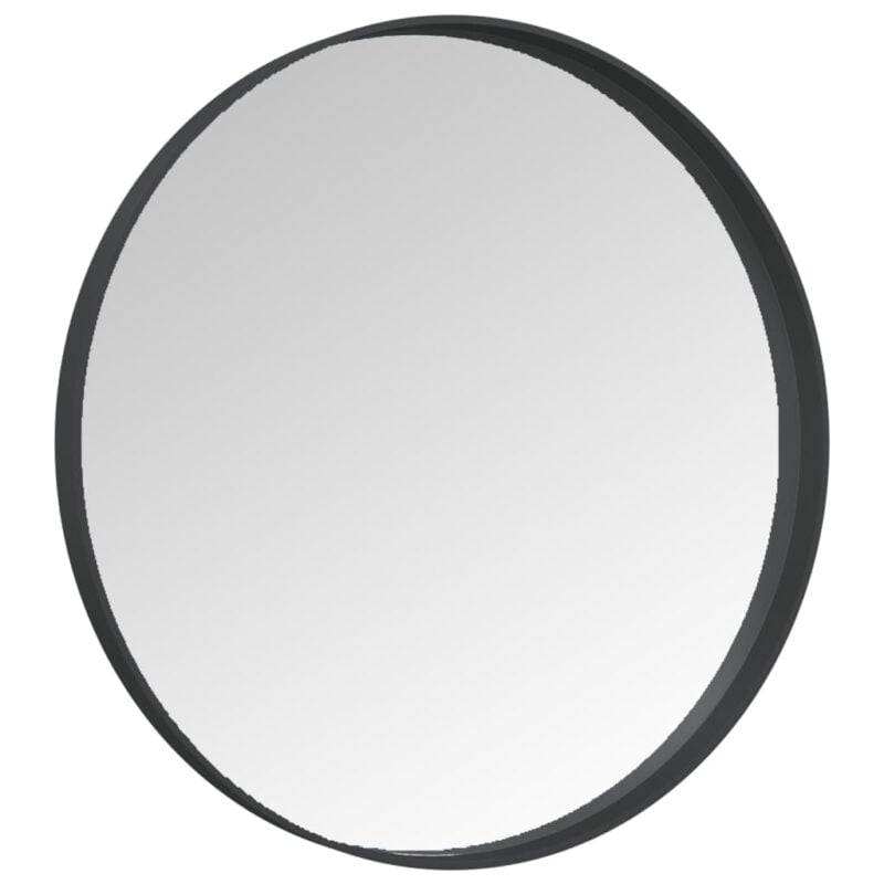 Zidno ogledalo crno 50 cm - Slika 3