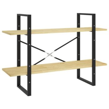 Ormarić za knjige s 2 razine 100 x 30 x 70 cm od borovine