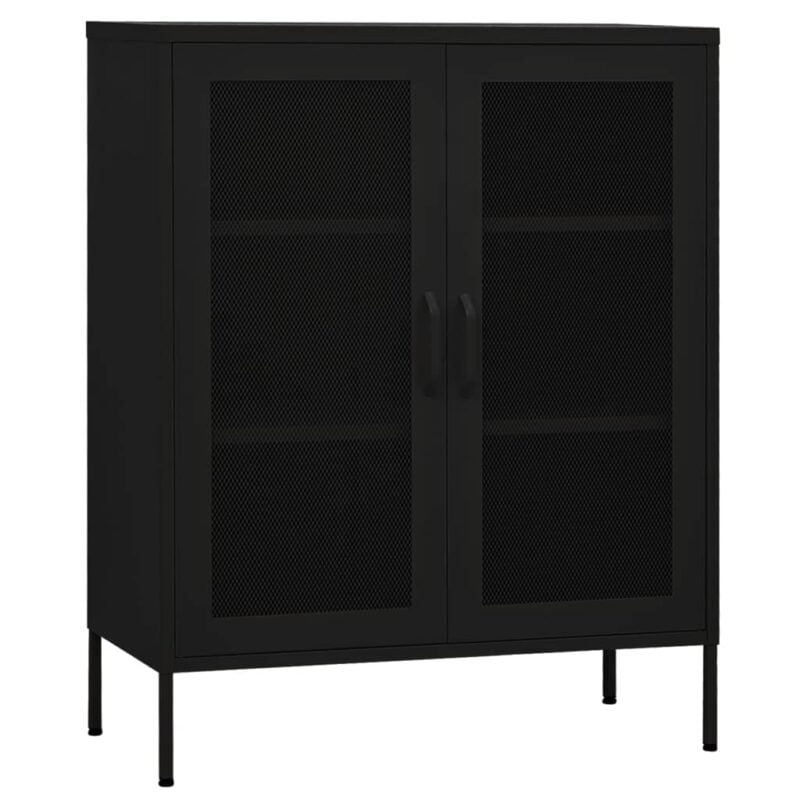 Ormarić za pohranu crni 80 x 35 x 101