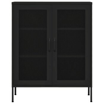 Ormarić za pohranu crni 80 x 35 x 101