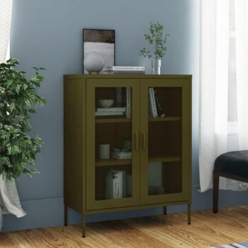 Ormarić za pohranu maslinasti 80 x 35 x 101