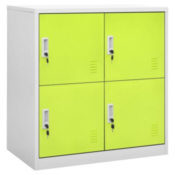 Ormarići s ključem 5 kom svjetlosivi/zeleni 90x45x92