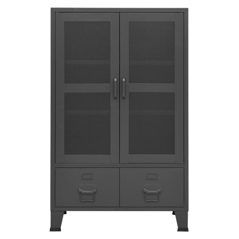Industrijski ormarić za pohranu antracit 70x40x115 cm metalni - Slika 3