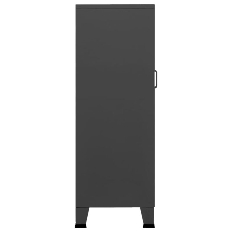 Industrijski ormarić za pohranu antracit 70x40x115 cm metalni - Slika 4
