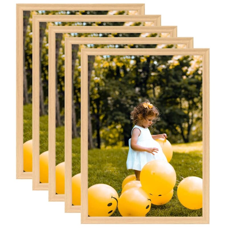 Okviri za fotografije 5 kom boja hrasta za zid/stol 59