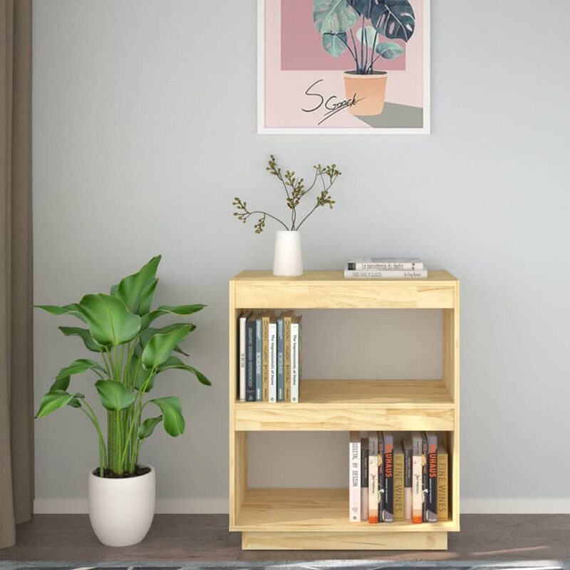 Ormarić za knjige 60 x 35 x 71 cm od masivne borovine - Slika 4