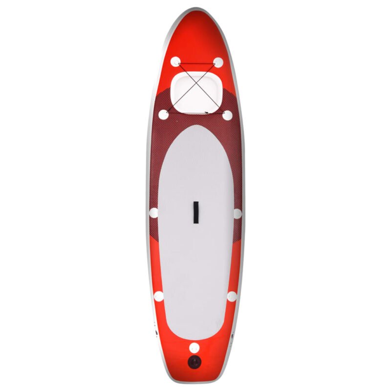 Set daske za veslanje stojeći na napuhavanje crveni 360x81x10cm - Slika 3