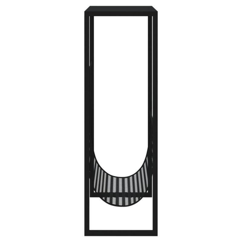 Stalak za časopise crni 35 x 15 x 45 cm čelični - Slika 4