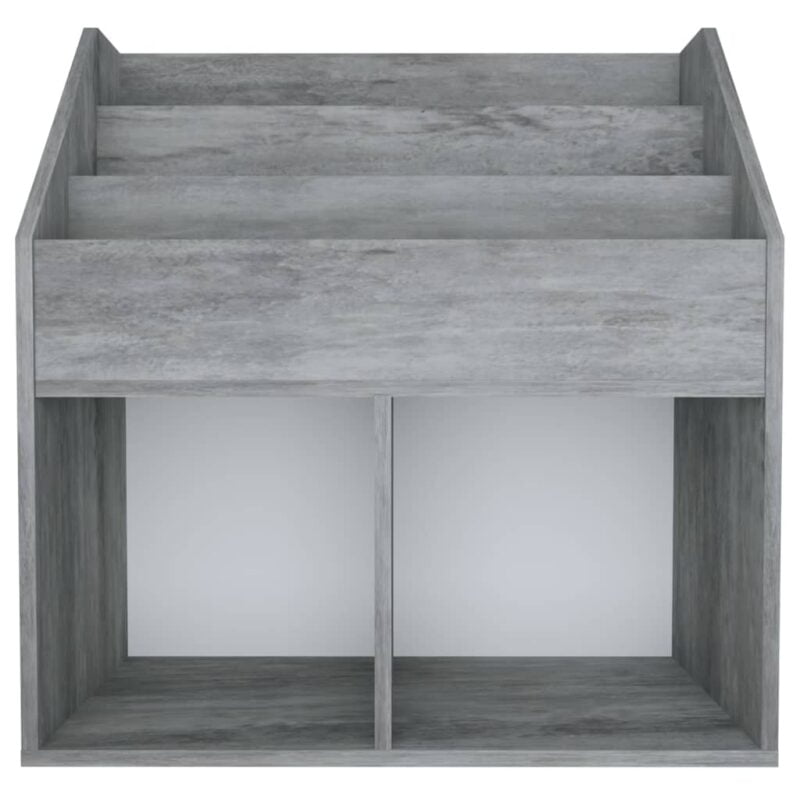 Stalak za dječje časopise boja betona 71x 30x78