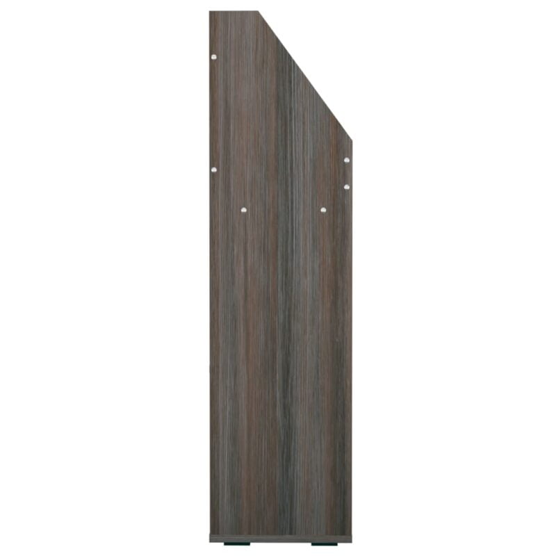 Stalak za dječje časopise sivi/boja hrasta 71x30x114 cm iverica - Slika 4