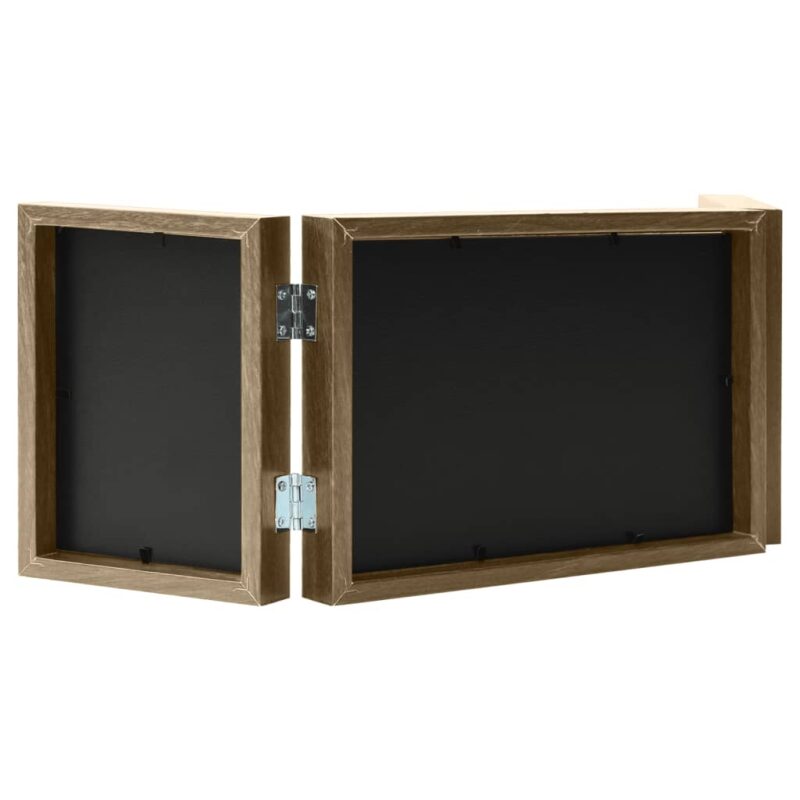Trodijelni okvir za fotografije smeđi 28x18 cm + 2 x (13x18 cm) - Slika 3
