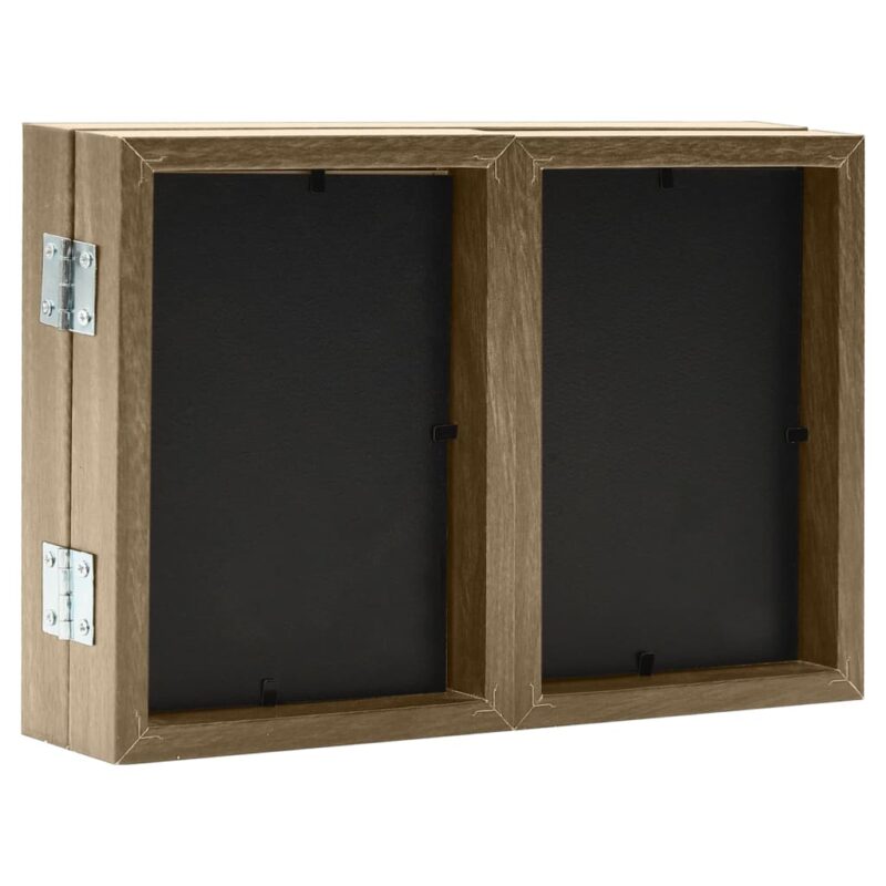 Trodijelni okvir za fotografije smeđi 28x18 cm + 2 x (13x18 cm) - Slika 4