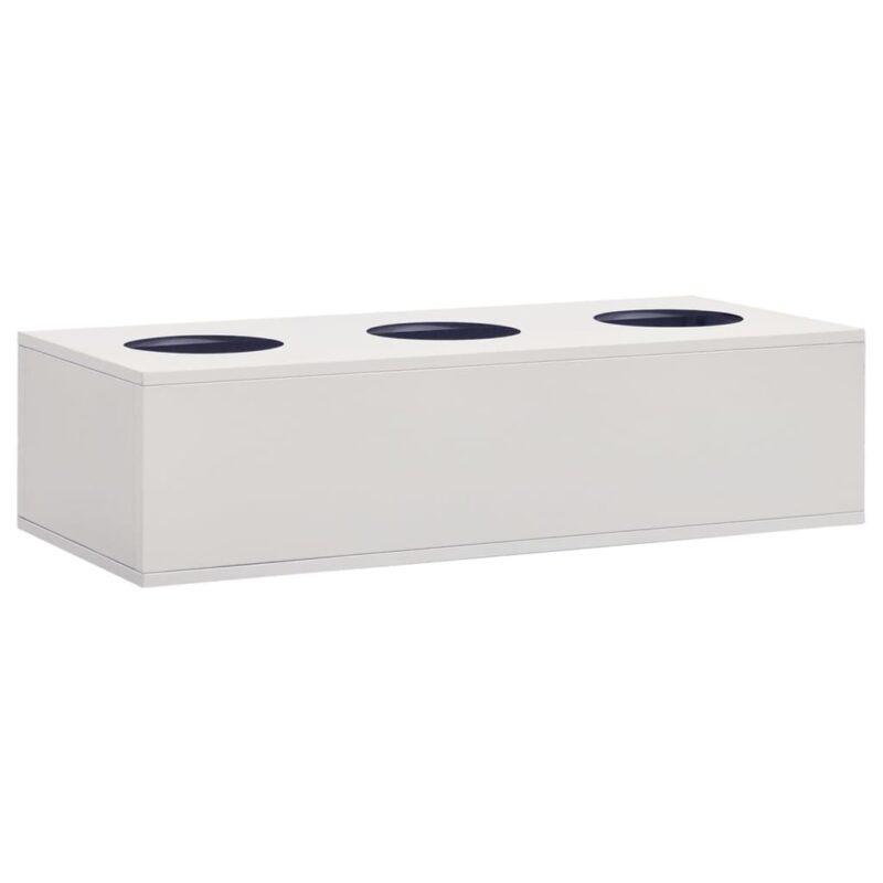 Uredski ormarić sa sadilicom svjetlosivi 90x40x113 cm čelični - Slika 3