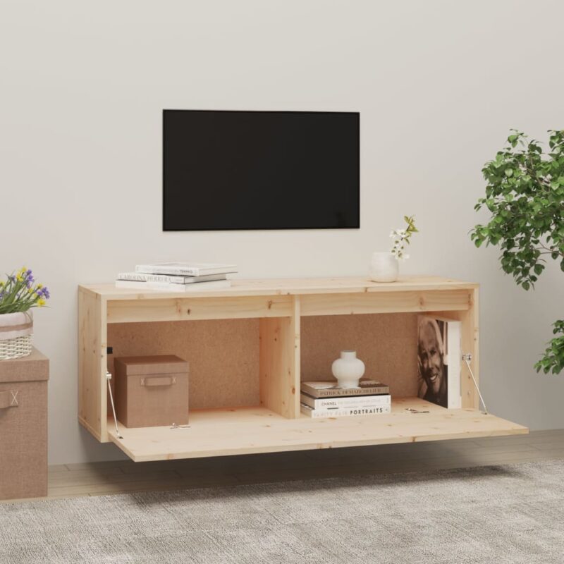 Zidni ormarić 100 x 30 x 35 cm od masivne borovine - Slika 3
