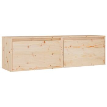 Zidni ormarići 2 kom 60 x 30 x 35 cm od masivne borovine